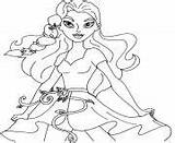 Ivy Poison Coloring Super Hero Girls Pages Printable Dc sketch template