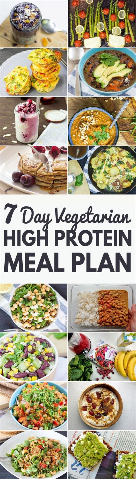high protein vegetarian meal plan build muscle  tone