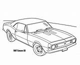 Camaro Coloring Pages 1967 Cars Ss Drawing Chevy 1969 69 Chevrolet Nova Outline Chevelle Color Sketch Drawings Print Printable Getdrawings sketch template