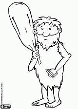 Coloring Pages Man Prehistoric Prehistory Age Stone Drawing Printable People Gif sketch template