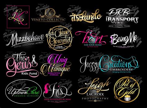 custom logo design salon logo label design business branding logo package watermark