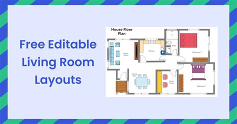 editable living room layouts edrawmax