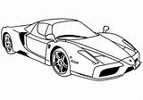 Ferrari Coloring Enzo F40 sketch template