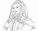 Descendants Coloring Pages Evie Print Kids Evil Printable Daughter Queens Characters Prints Book sketch template