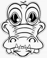 Caretas Crocodile Mask Cocodrilo Mascaras Alligator Masks Selva Pintar Occuper Kleuren Bladzijden Recortables Masker Puppet Maskers Dinosaurus Kleurboek Coloriage Carnaval sketch template