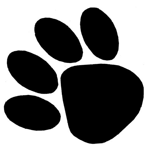 vector paw prints clipart