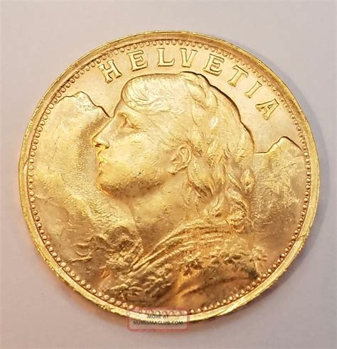 franc helvetia gold coin