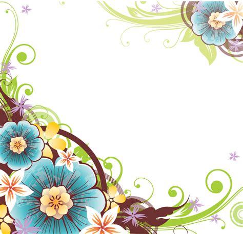 border flowers png clipart
