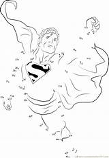 Dot Superman Dots Connect Fearless Worksheet Kids Printable sketch template