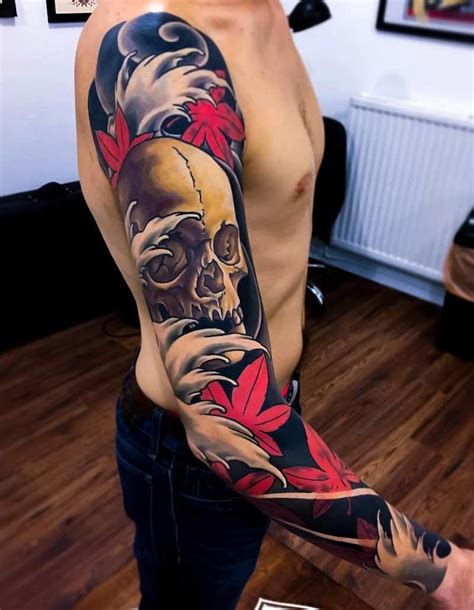 Skull Japanese Tattoo By Joe Carpenter Tattoo Insider