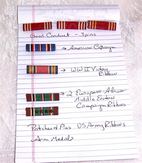 wwii military ribbons good conduct ribbons american campaign ribbon wwii victory ribbon