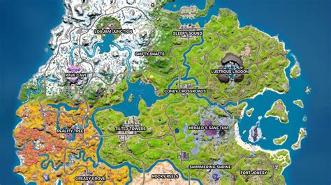 fortnite chapter  season  map named locations  landmarks