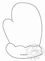 Mitten Pattern Coloring Coloringpage sketch template
