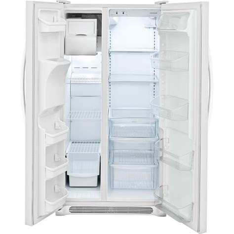 frigidaire ffsstp  cu ft side  side refrigerator  white