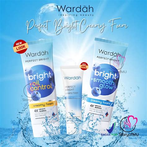 jual wardah perfect bright creamy foam brightening smoothing oil