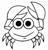 Crab Coloring Pages Kids Outline Drawing Cute Color Cartoon Cool2bkids Drawings Animal Colouring Printable Sheet Print Crabs Sea Small Spider sketch template