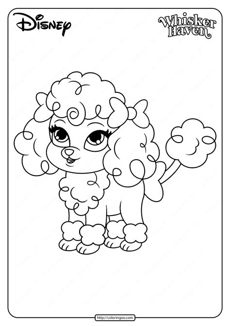 printable palace pets lacy  coloring pages