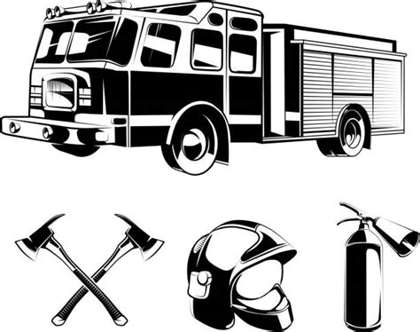 Royalty Free Firefighter Emblem Clip Art Vector Images