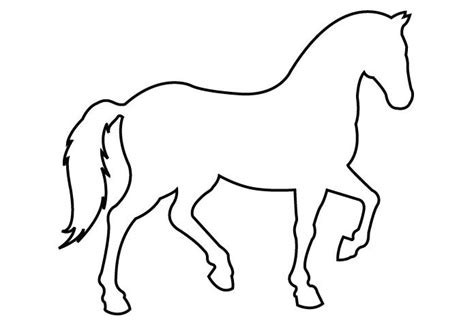 pin  natalie glaser   kids horse template horse outline