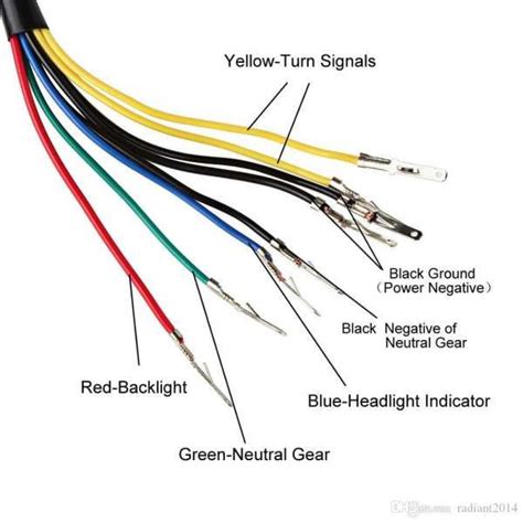 universal digital speedometer motorcycle wiring diagram
