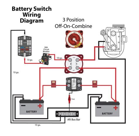 diagram boat dual battery system wiring marine isolator switch  boat wiring dual battery