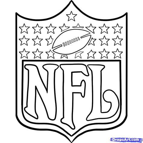 nfl logos coloring pages book printable pictures football pinterest