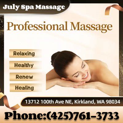 july spa massage     ave ne kirkland washington