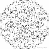 Mandala sketch template