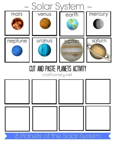 solar system planets cutouts dibandingkan