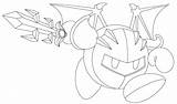 Meta Knight Coloring Kirby Pages Drawing Printable Drawings Line Designlooter Popular Library Clipart Coloringhome Getdrawings Comments 1161 95kb sketch template