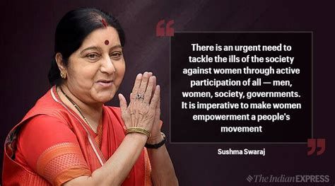 make women empowerment a people s movement sushma swaraj life