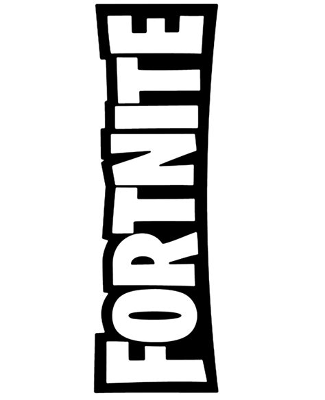 big fortnite logo  print topcoloringpagesnet