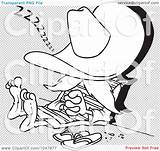 Illustration Siesta Royalty Outline Cartoon Man Rf Clip Toonaday Regarding Notes Quick sketch template