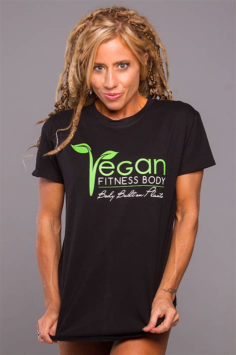 Vegan Fitness Body T Shirt Body Built On Plants Black