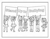 Colouring Pages Bullying Jpeg Stop Pdf sketch template