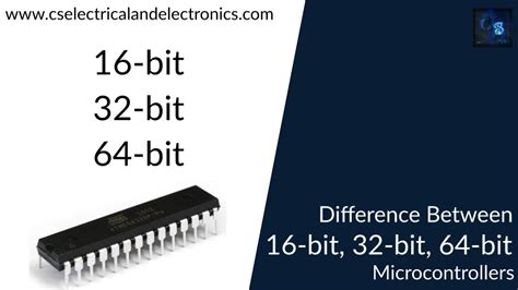 difference   bit  bit   bit microcontrollers