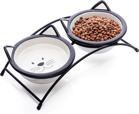 yhy cat bowlselevated cat food water bowlsraised cat bowls  standceramic pet dishes