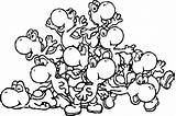 Yoshi Kart Mario Coloring Pages Getcolorings sketch template
