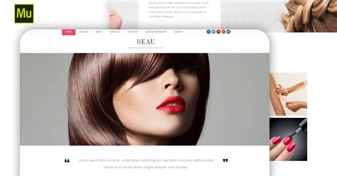 beau beauty salon template cms templates envato elements
