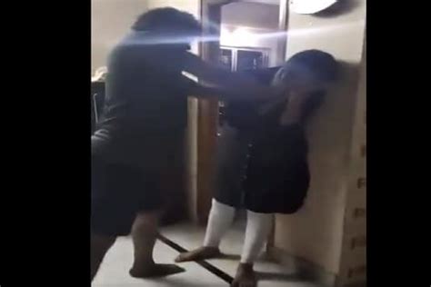 Caught On Camera Hyderabad Woman Brutally Assaulted By Husband Police