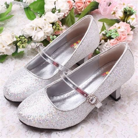Hot Selling High Heel Girls Bridal Princess Dress Shoes Size 12~4 Free