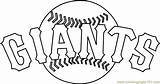 Giants Logo Coloring Francisco San Pages Mlb Color Coloringpages101 Printable Kids Online sketch template