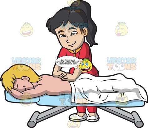 28 Karikatur Cartoon Massage Clipart Leneyscrafts