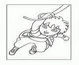 Coloring Pages Diego Rope Swinging sketch template