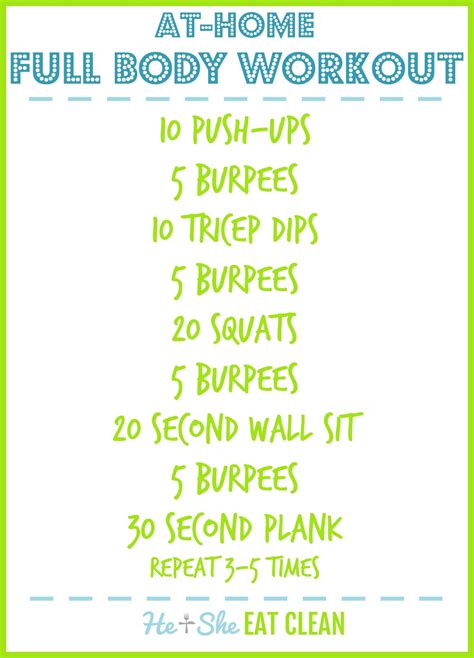 Full Body Workout {at Home}