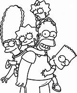 Simpsons Coloring Pages Wallpaper Family Cartoon Printable Simpson Wecoloringpage Cool Adults Sheets Kids Book Bart Books sketch template