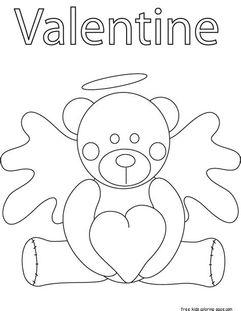pooh bear valentines day coloring pages  kids  kids coloring page
