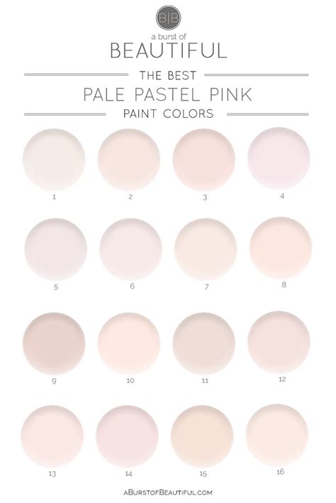 pale pink paint colors  burst  beautiful