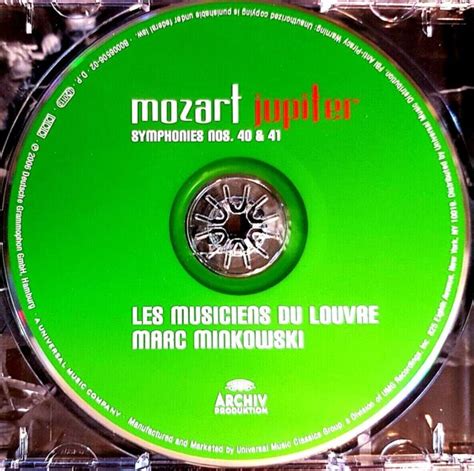 mozart symphonies nos 40 and 41 les musiciens du louvre cd