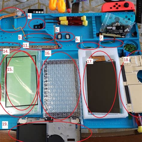 nintendo switch built completely  replacement parts hackaday